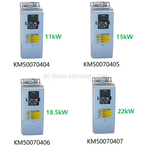 KM50070404 Inversor de frequência 11kW para escadas rolantes de Kone